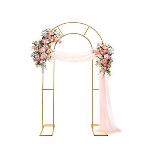 Double Arch Backdrop Stand in Gold, 6FT3FT