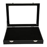 Agatige Vetrina per Spille Antipolvere, Coperchio Vetro Trasparente Antipolvere Shadow Box...