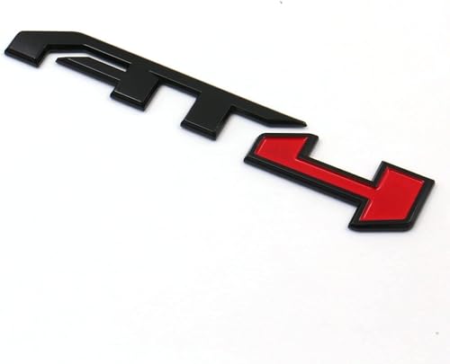Image of 3Pcs AT4 Emblems Sierra 3D Side Door Rear Tailgate Badge NamePlate Decal with Strong Adhesive 85002068 Replacement for 2019-2023 Canyon Sierra 1500 2500HD 3500HD (Matte Black Red)