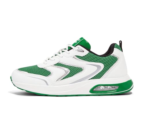 LUCKY STEP Women's Air Cushion Sneakers Rhinestone Fashion Running Gym Jogging Casual Sparkly Arch Support Walking Shoes - Main Image