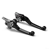 Construcción de aleación de aluminio: hechas de aleación de aluminio 6061 y acero inoxidable, estas palancas de embrague de freno tienen un rendimiento duradero y resistencia a la oxidación, manteniendo su elegante acabado negro durante años.