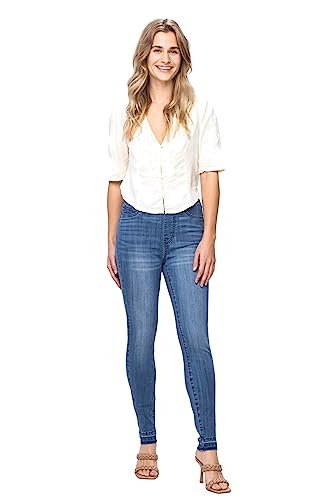 Judy Blue Women's High Waist Pull On Skinny Jegging Jeans4