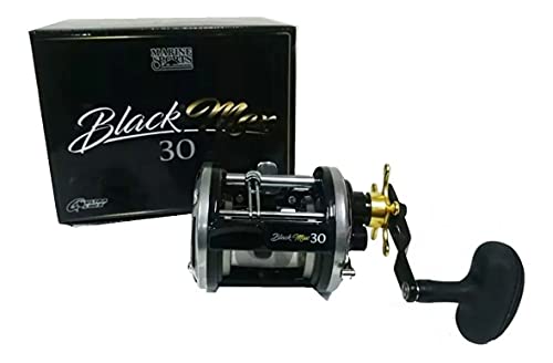 Carretilha Pesca Perfil Alto Black Max 30 Marine Sports