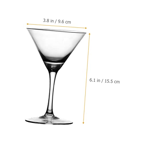 Verres à cocktail martini triangle cristal transparent 200 ml - 7