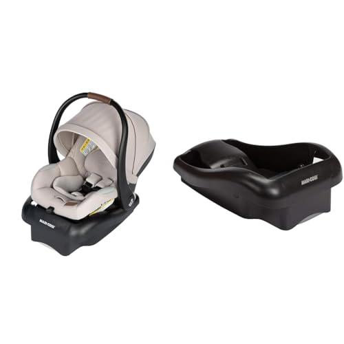 Image of Maxi-Cosi Mico™ Luxe Infant Car Seat, New Hope Tan & Mico 30 Stand-Alone Additional Infant Car Seat Base, Black, One Size
