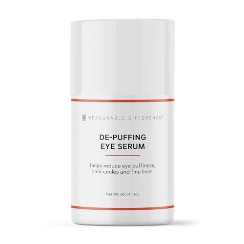 De-Puffing Eye Serum with Caffeine, Aloe Vera, Hyaluronic Acid & Peptides | Reduces Puffiness, Dark Circles, and Fine Lines | Hydrating Under Eye Treatment for All Skin Types