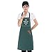 qiqule Tablier personnalisé avec logo pour ajouter des photos (vert)