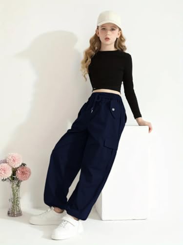 Image of TAGAS Cargo for Girls|Joggers for Girl| Cotton Cargo for Girls |girlscargo Lower|Relaxed Trouser(GC-45)