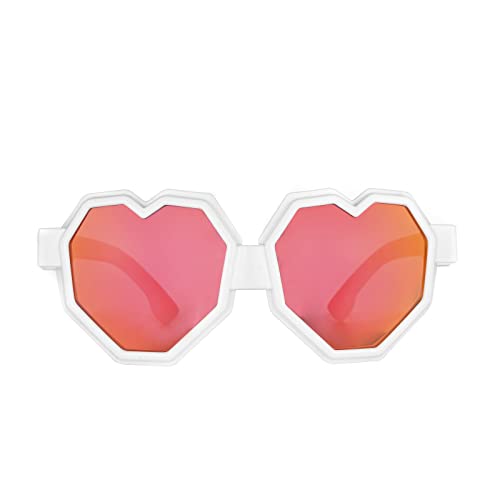 Image of laureles Fashion Heart Shaped Goggle Y2K Sunglasses Women One Piece Oversized Love Sun Glasses Men