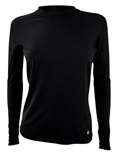 HEAT HOLDERS Womens Long Sleeve Thermal T-Shirt Ladies Winter Underwear Top (M, Black)