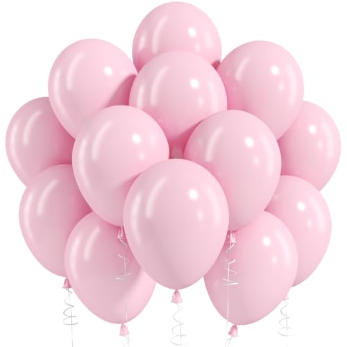 Image of Jobkoo Pastel Pink Balloons - 30 Pcs, 12 Inch, Light Pink, Helium, Baby Shower, Princess Birthday Party Decorations
