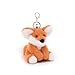 Apricot Lamb Cute Toys Plush Orange Fox Stuffed Animal Soft Keychain for Kids Bag, Purse, Backpack, Handbag