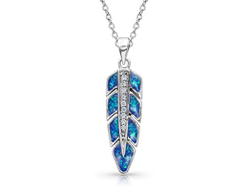 Montana Silversmiths Women's Women'S Hawk Feather Opal Necklace - NC4165 One Size