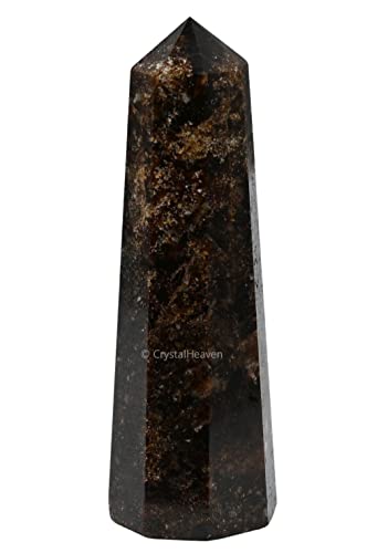 Image of Crystal Heaven Certified Garnet Crystal Tower Obelisk Point For Chakra, Healing And Balancing - Aaa Grade Original Certified Gemstone Agate For Reiki Meditation Yoga Spiritual (2-3 Inches)