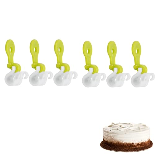6 pezzi clip per sacchetti per tubazioni, cravatte per sacchetti di pasticceria, cravatte per sacchette per glassa di silicone, cravatte per sacchetti per tubazioni riutilizzabili
