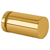 C.R. LAURENCE SDK212BR CRL Polished Brass Cylinder Style Single-Sided Shower Door Knob