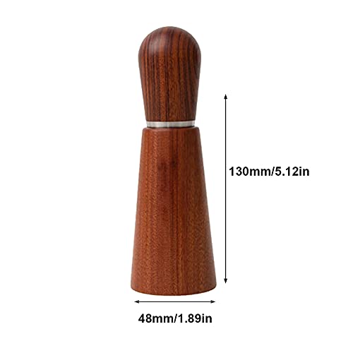 Espresso Coffee Stirrer, Natural Wood Handle Coffee Stirring Tool with Stand, Stainless Steel Coffee Stirrer Needle Distributor for Espresso Distribution