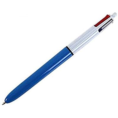 BIC 4-Colour 725419 Retractable 4 Colours Ballpoint Pen, 0.4 mm - multi-colour