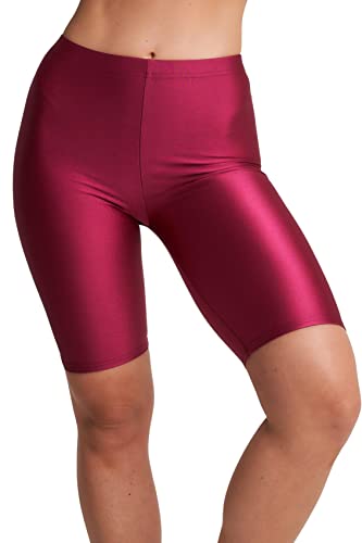 Bonjour Cycling Yoga Gym Running Active Wear Dancing Anti Chaffing High Waisted Casual Shorts for Women UK Sizes 8-20 Maroon