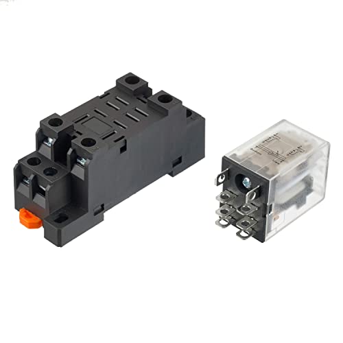 Relé CA 12V HH52P JQX-13FL de 8 pines con base para solucionar fallos de mantenimiento eléctrico 2