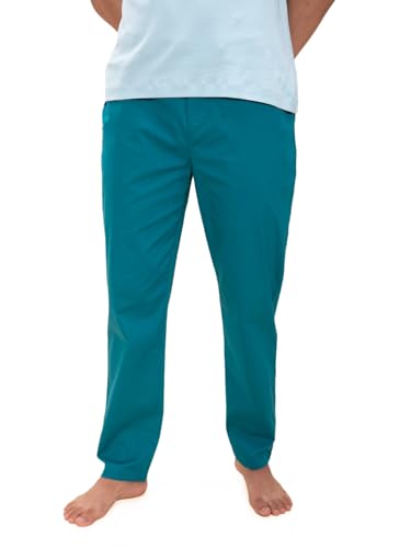 Image of DAMENSCH Regular Fit Cotton Blend Woven Casual Style Pyjama Dual Pockets Breathable Microfibre Waistband Anti-Bacterial Stretchable Soft Comfortable Pyjama For Men