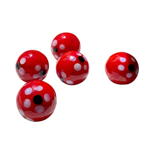 ECYC 5 Pcs 0.63 inch Colorful Glass Marbles, Stained Glass Marbles for Home Decoration Photography Accessories,01