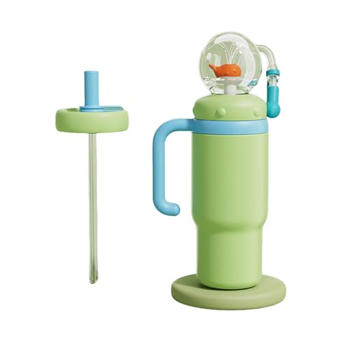 710 ミリリットルステンレス鋼タンブラー 2 つの蓋付き大容量ドリンクカップ断熱箸置き子供、ティーン、大人用食器洗い機使用可噴水効果ウォーターボトル