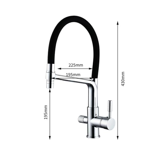 Robinet en laiton contre le calcaire avec option eau pure