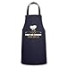 Spreadshirt® Tablier Personnalisable Chef De Cuisine Avec Nom Tablier, marine