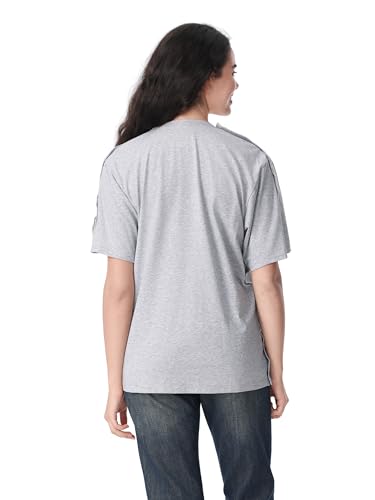 Image of Magnetic Buttons Post Shoulder Surgery Recovery Shirt for Men V-Neck Tear Away Adaptive Chemo Port Clothing for Women