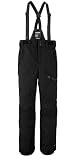 killtec Jungen Skihose mit abzippbarem Latz und Kantenschutz Boys Skihose 242, schwarz, 152, 43401-000