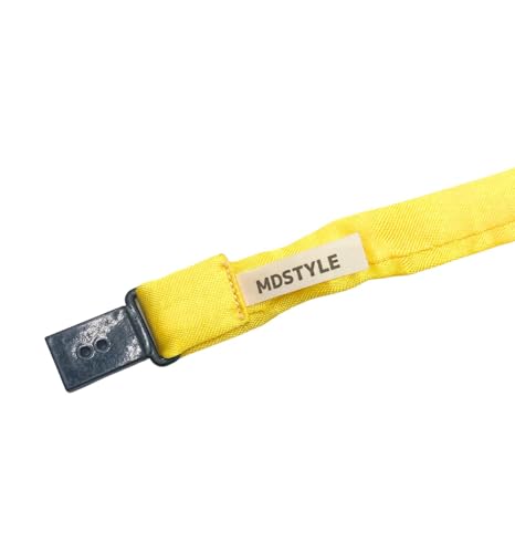 Image of MDSTYLE Bow Ties for Men Pre-Tied Adjustable - Classic Men's Bow Tie - Tuxedo Wedding Formal Bowtie Solid Color Bowties (Yellow 2pcs)