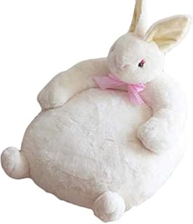 XIHEJD Sofá de niño de Dibujos Animados, Muebles de Sillón Habitaciones de niños Dormitorio Silla Animal StoolArmchair Kid Sofá Unicornio Historieta Decoration niños (Panda) (Color : Rabbit White)