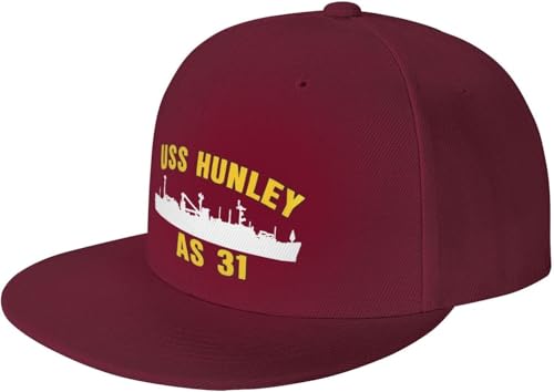 USS Hunley As 31 Outdoor Baseball Hat Flat Hat