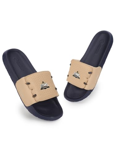 Image of CHUPPS Gt Brave Gold Drift Orthopedic Slippers | Soft Footpharma Footbed | Breathable Ventilation Holes | Lightweight Flip Flops | Anti-Skid Chappals for Everyday For Mens