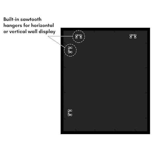 Americanflat 25x30 Picture Frame with Polished Plexiglass - Black Picture Frame - Wide Photo Frames Made of Engineered Wood for Vertical or Horizontal Wall Display - Epic Collection - Black