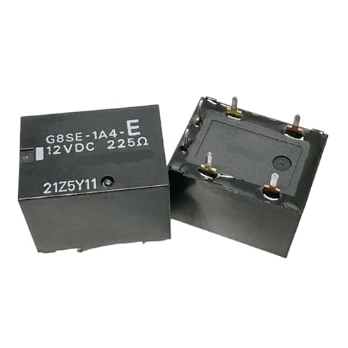Relé G8SE-1A4-E de 12V CC componente electromecánico de 6 pines y 225V para PCB 4