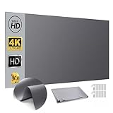 4k Metal Lightproof Foldable Portable Movie Screen, 16:9 HD Anti Light Projector Screen,160°Wide Viewing Angle,for Home Theater,Office,Classroom & Outdoor Use,Easy Install (120in)