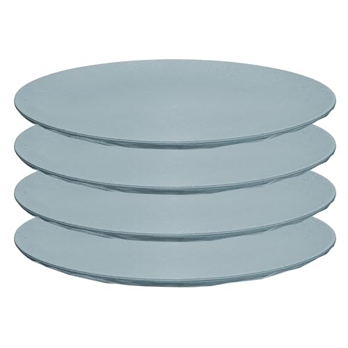Koziol Flacher Teller 26 cm 4er-Set CLUB PLATE Speiseteller Kunststoff Blau