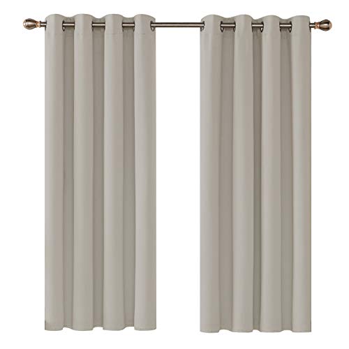 Deconovo Cortinas Opacas para Habitación con Aislamiento Térmico de Color Liso 2...