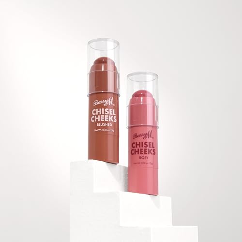 Barry M Chisel Cheeks Blush Creams, Shades Pink Blushed & Rosey, Blushed/Rosy, 10 g (Pack of 1) - Image 2