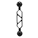 Yornimir Aluminum Alloy Underwater Extension Arm, Carbon Fiber Floating Dual Ball Arm with 1
