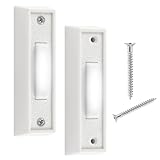 Lighted Doorbell Button, 2Pack Wired Door Bell Push Buttons LED Door Chime, Wall Mounted Doorbell Switch Garage Doorbell Button Door Bell Switch...