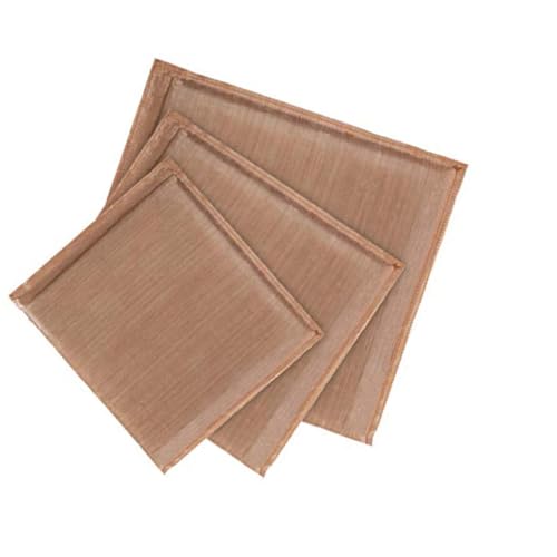 ULTECHNOVO 3 Piezas de Almohadillas para Prensa Térmica Teflón, Cojines de Transferencia de Calor Resistentes, Tapete para Sublimación Reutilizable de 12x15, 10x10 y 5x5 Pulgadas, Adecuado