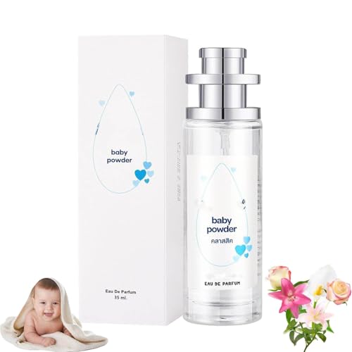 Genérico Ebyven Baby Powder Perfume Spray, Spray de Perfume Suave para bebés, perfumes de Olor Fresco de elyven Cuerpo de Fragancia, Cuerpo de Olor Floral y cremoso Eau de Parfum,Classic