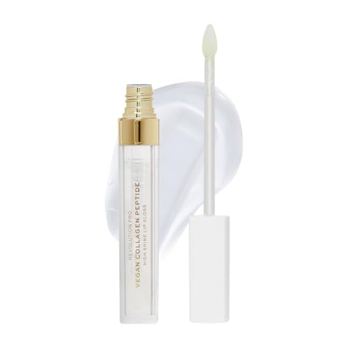 Image of Revolution Pro Vegan Collagen Peptide High Shine Lip Gloss, Nourish, Plump & Hydrate Lips With Hyaluronic Acid & Vitamin E, Mode, 4 ML (Pack of 2)