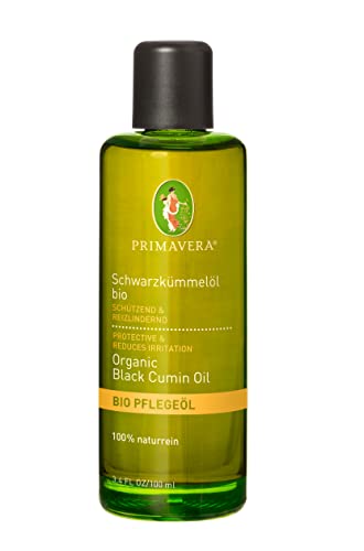 Preisvergleich Produktbild PRIMAVERA Pflegeöl Schwarzkümmelöl bio 100 ml - Aromaöl, Naturkosmetik - reizlindernd bei empfindliche Haut - vegan