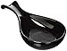 Home Basics Spoon Rest, 10.50" x 4.37" x 1.50", Black