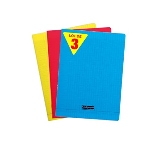  Calligraphe 183390AMZC Lot de 3 Cahiers Agrafé...