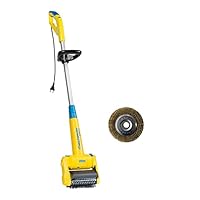 GLORIA MultiBrush speedcontrol – Elektrische Reinigungsbürste, Terrassenreiniger & Fugenbürste für Stein, Holz & Fugen, Rasentrimmer, Rasenkantenschneider & Unkrautbürste, inkl. 2 Aufsätze
